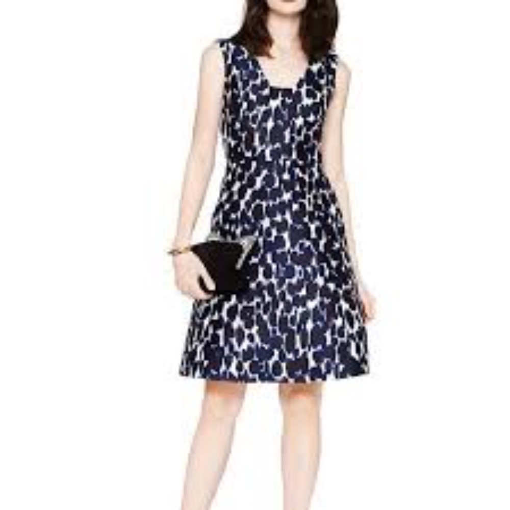NWT KATE SPADE FIT AND FLARE DRESS LEOPARD PRINT